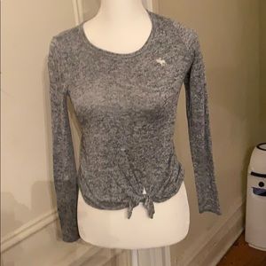 Abercrombie Kids long sleeve front tie shirt.